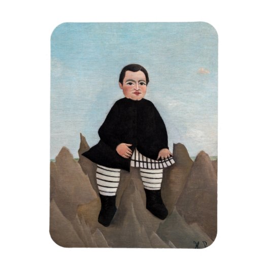 Henri Rousseau - Boy on the Rocks マグネット (縦)