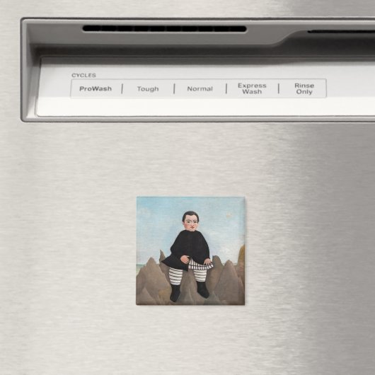 Henri Rousseau - Boy on the Rocks マグネット (インサイチュ (食洗機))