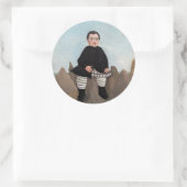 Henri Rousseau - Boy on the Rocks ラウンドシール (バッグ)