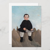 Henri Rousseau - Boy on the Rocks 招待状 (正面/裏面)