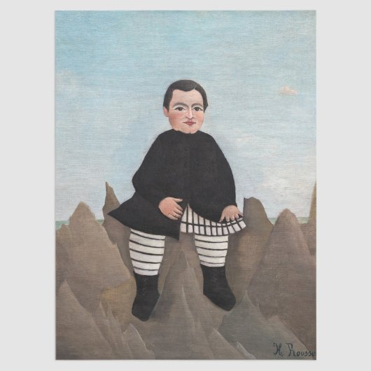 Henri Rousseau - Boy on the Rocks 薄葉紙