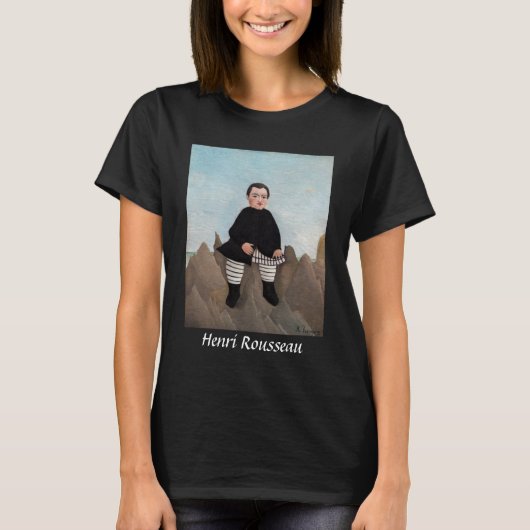 Henri Rousseau - Boy on the Rocks Tシャツ (正面)