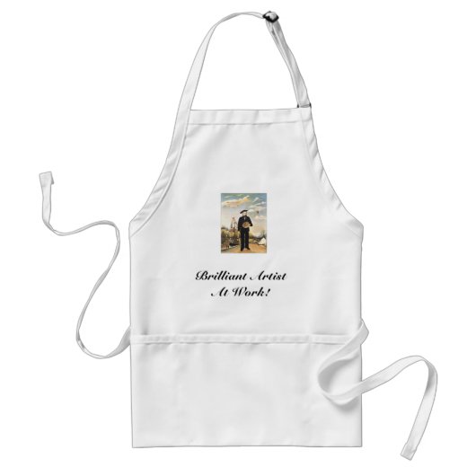 Henri_Rousseau、Brilliant Artist At Work! スタンダードエプロン (正面)
