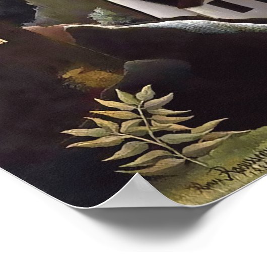 Henri Rousseau - Castle in Moonlight (Le Donjon) ポスター (角)