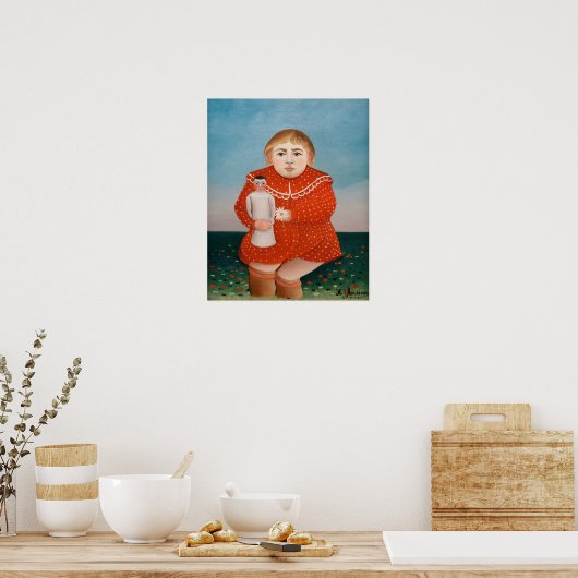 Henri Rousseau - Child with a Doll ポスター (キッチン)