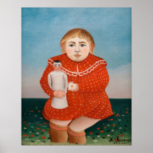 Henri Rousseau - Child with a Doll ポスター