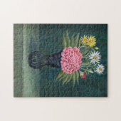 Henri Rousseau - Dahlia and Daisies in a Vase ジグソーパズル (横)