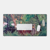 Henri Rousseau - Exotic Landscape デスクマット (キーボード&マウス)
