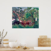 Henri Rousseau - Exotic Landscape ポスター (キッチン)