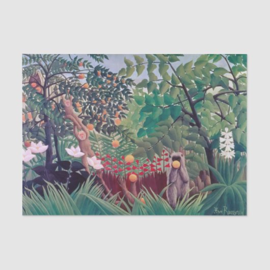 Henri Rousseau - Exotic Landscape 薄葉紙 (正面)