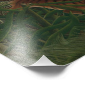 Henri Rousseau - Fight Between a Tiger フォトプリント (角)