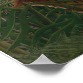 Henri Rousseau - Fight Between a Tiger ポスター (角)