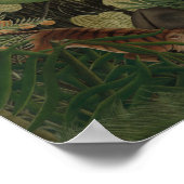 Henri Rousseau - Fight Between a Tiger ポスター (角)