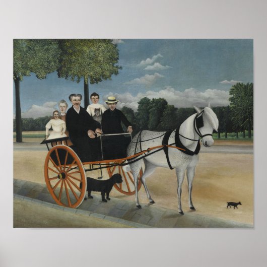 Henri Rousseau - Frのキャリッジ。ジュニア ポスター (正面)