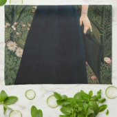 Henri Rousseau - Madame Mのポートレート。 キッチンタオル (折り畳み)