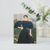 Henri Rousseau - Madame Mのポートレート。 ポストカード (スタンド正面)