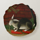 Henri Rousseau - Rabbit. fine art. ラウンドクッション (裏面)