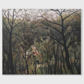 Henri Rousseau - Rendezvous in the Forest ラッピングペーパー (フラット)
