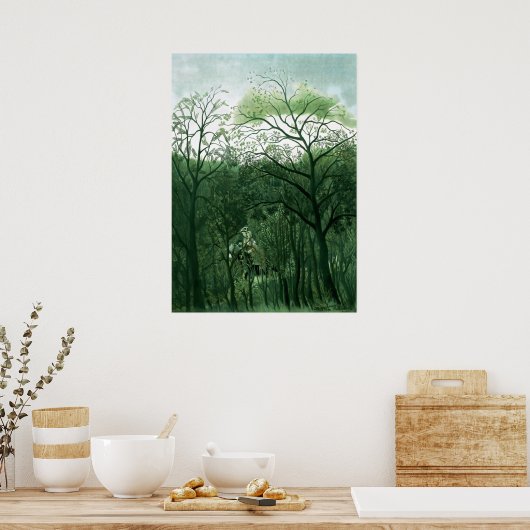 Henri Rousseau - Rendezvous in the Forest Poster ポスター (キッチン)