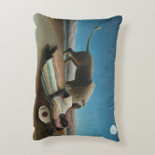Henri Rousseau Sleeping Gypsy Lion Painting アクセントクッション (裏面(縦))