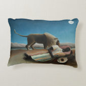 Henri Rousseau Sleeping Gypsy Lion Painting アクセントクッション (裏面)