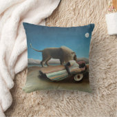 Henri Rousseau Sleeping Gypsy Lion Painting クッション (ブランケット)