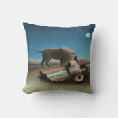 Henri Rousseau Sleeping Gypsy Lion Painting クッション (正面)