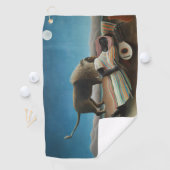 Henri Rousseau Sleeping Gypsy Lion Painting ゴルフタオル (インサイチュ)