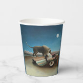 Henri Rousseau Sleeping Gypsy Lion Painting 紙コップ (裏面)