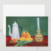 Henri Rousseau - Still Life with Coffee Pot サンキューカード (正面/裏面)