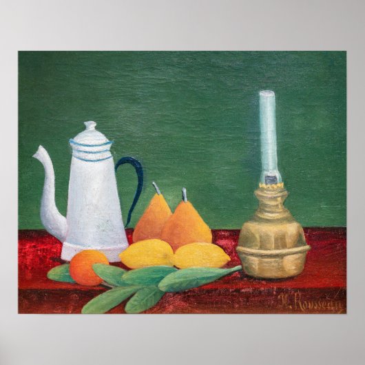 Henri Rousseau - Still Life with Coffee Pot ポスター (正面)