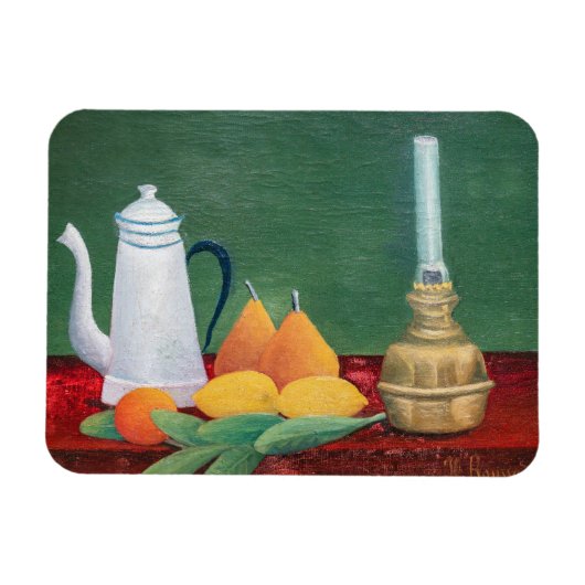 Henri Rousseau - Still Life with Coffee Pot マグネット (横)