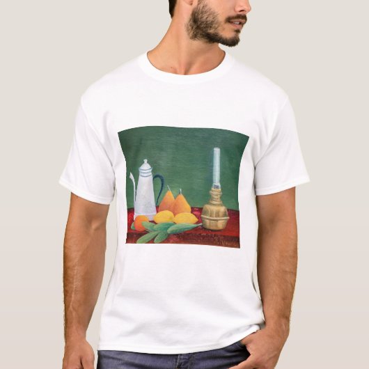 Henri Rousseau - Still Life with Coffee Pot Tシャツ (正面)