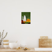 Henri Rousseau - Still Life with Fruit & Teapot ポスター (キッチン)