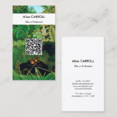 Henri Rousseau - The メリー Jeters - QR Code 名刺 (正面/裏面)