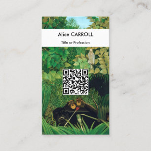 Henri Rousseau - The メリー Jeters - QR Code 名刺