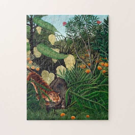 Henri Rousseau The Equatorial Jungle Botanical Gar ジグソーパズル (縦)