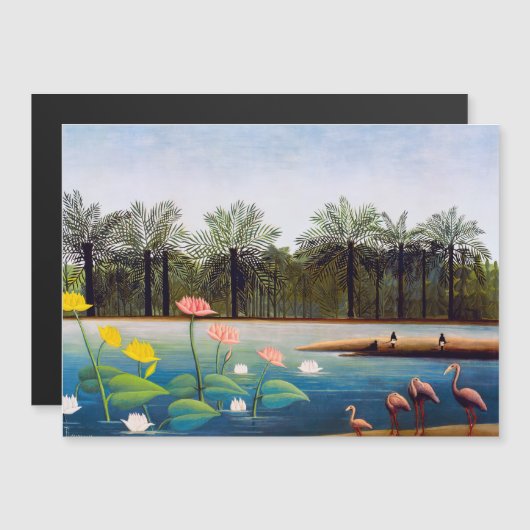 Henri Rousseau - The Flamingoes磁気カード (正面/裏面)