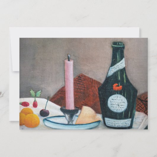 Henri Rousseau - The Pink Candle サンキューカード (正面)