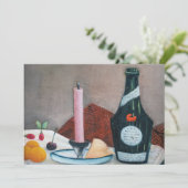 Henri Rousseau - The Pink Candle サンキューカード (スタンド正面)