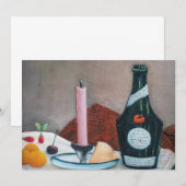 Henri Rousseau - The Pink Candle サンキューカード (正面/裏面)