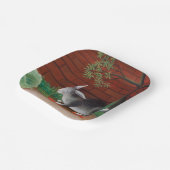 Henri Rousseau - The Rabbit's Meal ペーパープレート (傾斜あり)