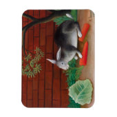 Henri Rousseau - The Rabbit's Meal マグネット (縦)