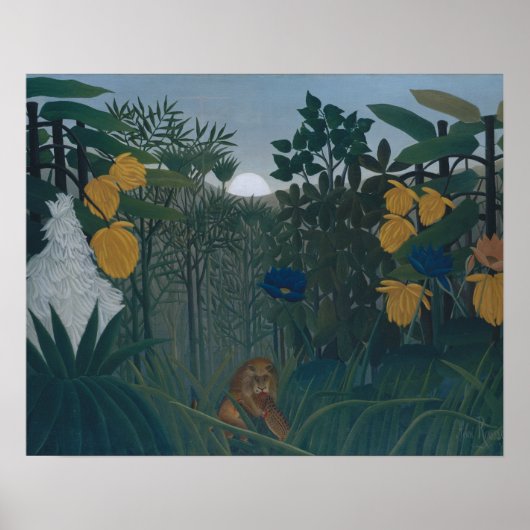 Henri Rousseau - The Repast of the Lion ポスター (正面)