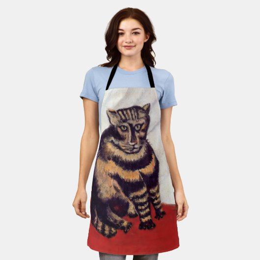 Henri Rousseau - The Tabby エプロン (着用した状態)