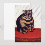 Henri Rousseau - The Tabby サンキューカード (正面/裏面)