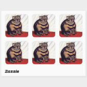 Henri Rousseau - The Tabby スクエアシール (シート)