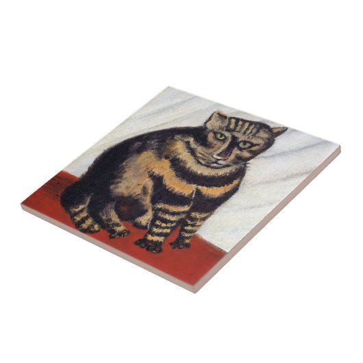 Henri Rousseau - The Tiger Cat ( Le Chat Tigre ) タイル (側面)