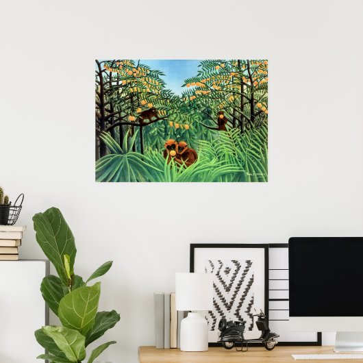 Henri Rousseau - The Tropics ポスター (ホームオフィス)