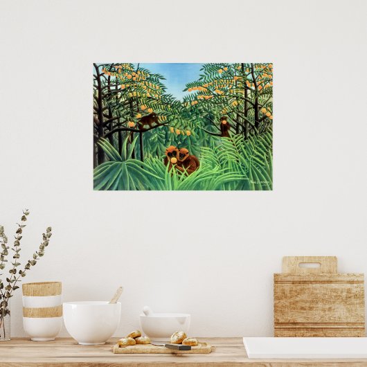 Henri Rousseau - The Tropics ポスター (キッチン)